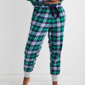 Aerie flannel pajama joggers, XS long